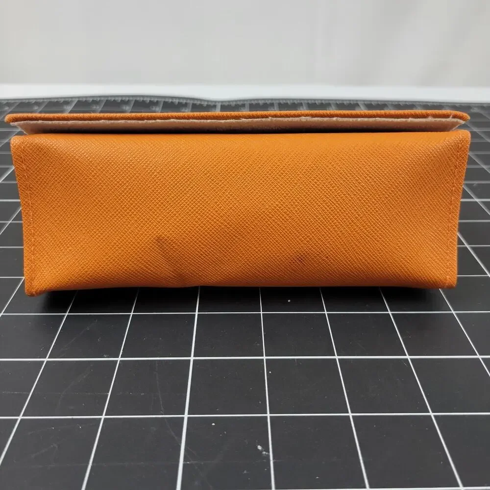 TORY BURCH ORANGE AUTHENTIC SUNGLASSES EYEGLASSES CASE - Picture 5 of 13